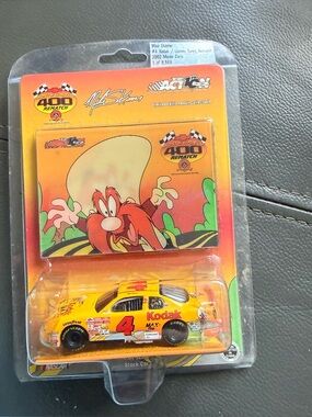 Kodak Yellow Kids Toy Race Car with Red #4 Decal